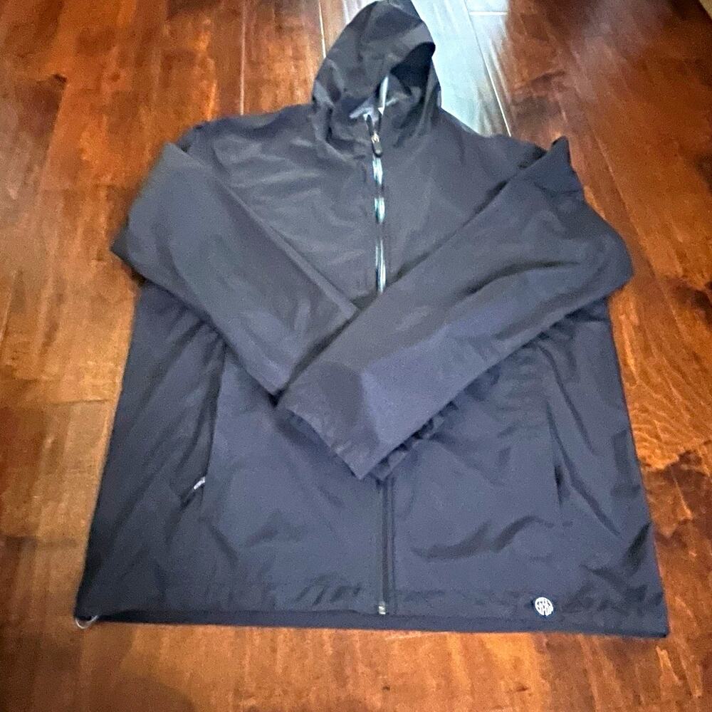 REI Co-op Men’s Size Large Black Hooded Full Zip Softshell Jacket